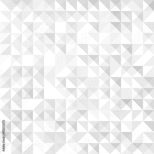 Obraz Geometric simple black and white minimalistic pattern. Trendy vector triangles pattern.
