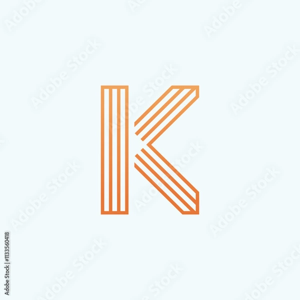 Obraz K Letter Logo Design