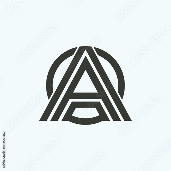 Obraz Elegant A Letter Logo Template