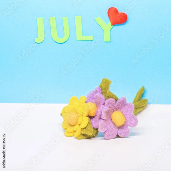 Fototapeta The month of July