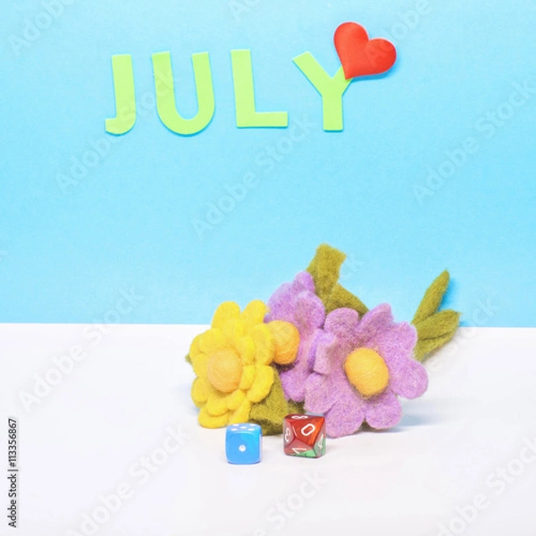 Fototapeta The month of July