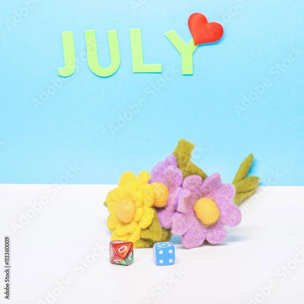 Fototapeta The month of July