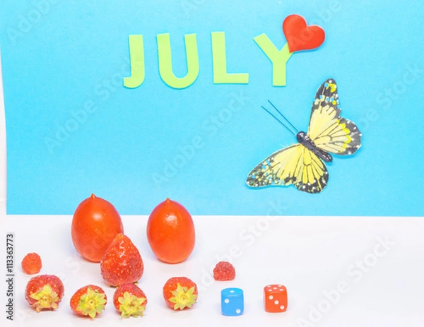 Fototapeta The month of July