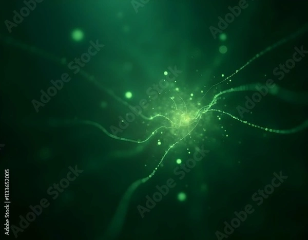 Fototapeta green business data background ia
