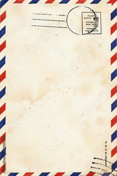 Obraz Blank of the old postcard with space for text