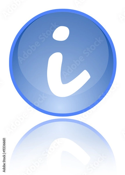 Fototapeta icona informazioni