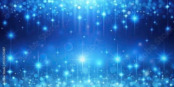 Fototapeta Abstract blue background with shiny effect, high-gloss blue, shiny surface
