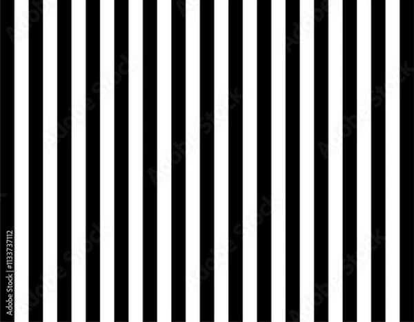 Fototapeta black white vertical stripes seamless pattern