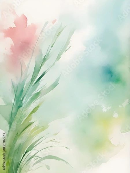 Fototapeta Abstract background with breeze in spring