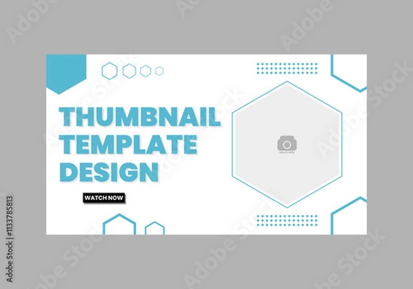 Obraz Youtube thumbnail template 
