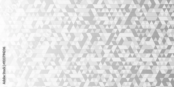 Fototapeta Vector geometric seamless white, gray cube square low polygon texture wallpaper. abstract surface creative diamond pattern corporate. Black and gray polygon Mosaic triangle overlap texture background.