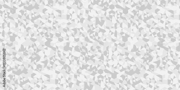 Fototapeta Vector geometric seamless white, gray cube square low polygon texture wallpaper. abstract surface creative diamond pattern corporate. Black and gray polygon Mosaic triangle overlap texture background.