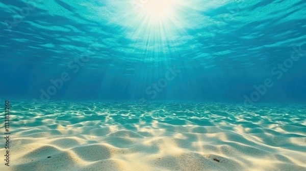 Fototapeta Beneath the waves exploring underwater beauty ocean depths nature photography bright light serene environment tranquil viewpoint