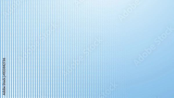 Obraz Blue and white gradient with halftone seamless pattern abstract background for backdrop or presentation