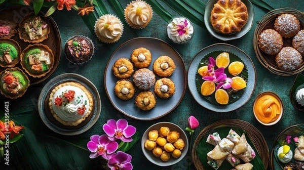 Fototapeta Diverse Array of Colorful and Delicious Desserts