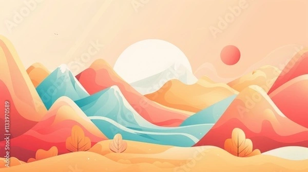 Fototapeta background hero section image for a marketing agency, mordern, minimal