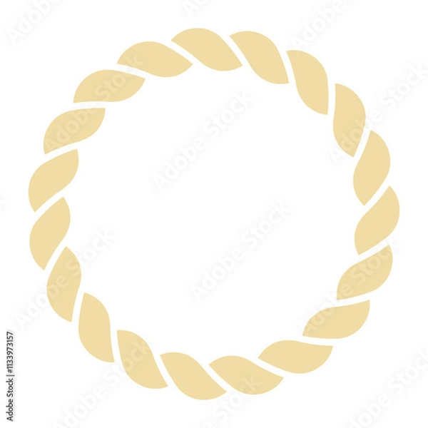 Obraz 正月の縄飾り（縄の輪のみ）