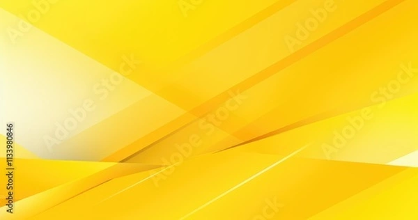 Fototapeta beautiful background with geometric patterns and lines, vector illustration. Background design for banner or poster in yellow color. Vector Illustration