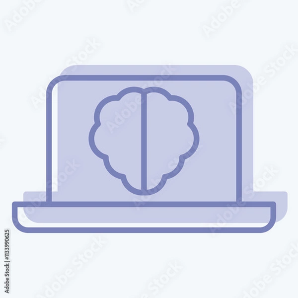 Obraz Icon Intelligent Software. related to Energy Storage symbol. two tone style. editable