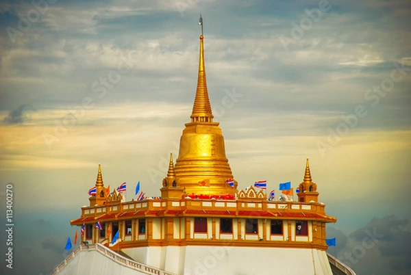 Fototapeta Wat Saket (Golden Mountain) Bangkok, Thailand