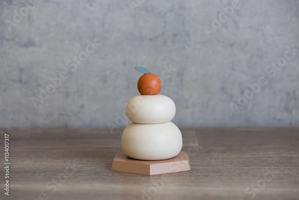 Fototapeta 鏡餅の置物