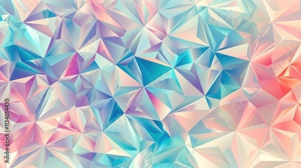 Obraz Pastel Geometric Abstract Background with Polygons