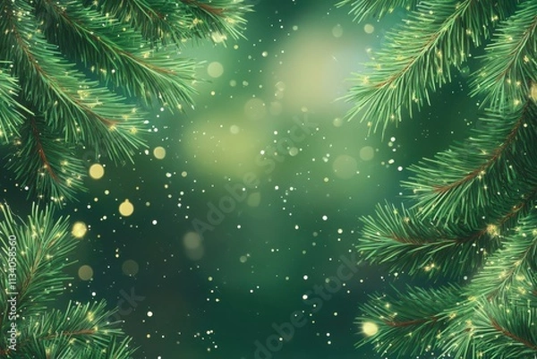 Obraz Holidays pinebackdrops showcasing lasting flora