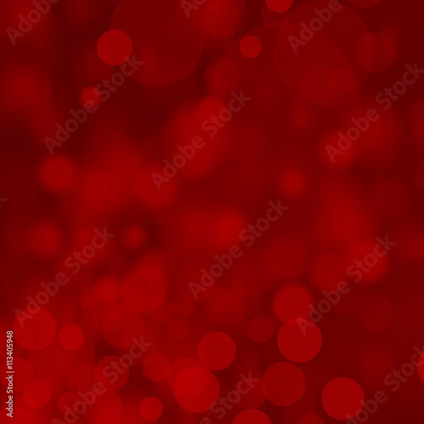 Fototapeta Abstract bokeh red lights
