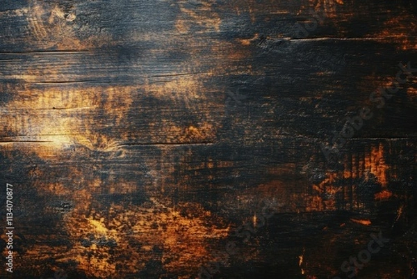 Fototapeta Rustic Dark Wood Texture for Background or Design
