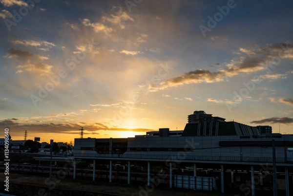 Obraz 朝陽と千葉ニュータウン中央駅