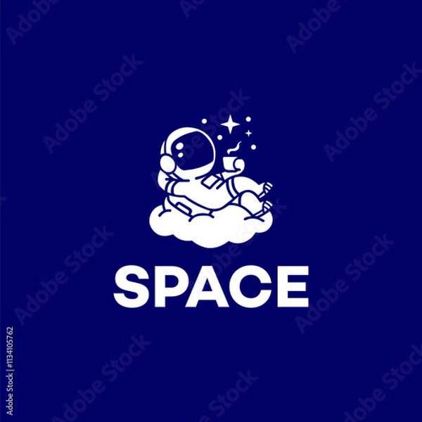 Obraz Space Logo Design Vector Stock