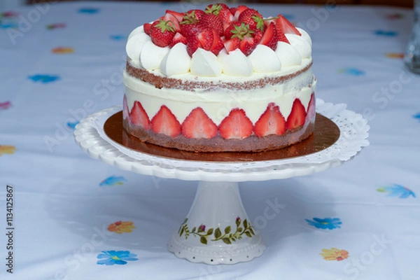 Obraz Strawberry short cake