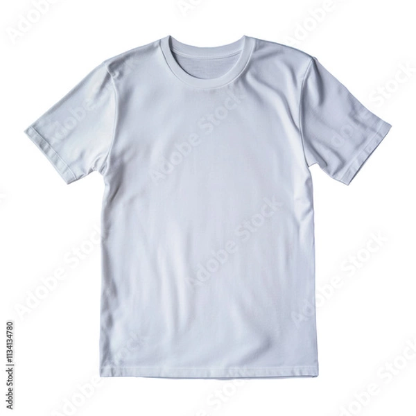 Fototapeta isolated white plain clothes on transparent background
