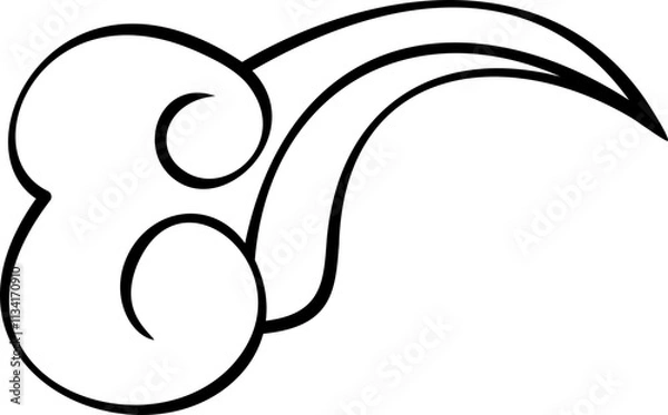 Fototapeta Chinese Cloud Vector Element