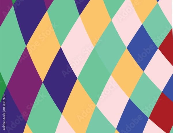 Obraz Abstract background from multi-colored shaped rhombus. Background