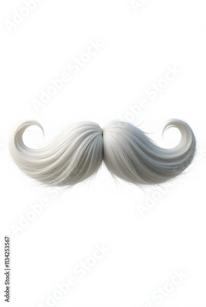 Obraz Santa Claus's beard, feathers with swirling light and energy around a glowing bulb in a 3D design, showcasing beauty and a closeup of a plastic lamp object