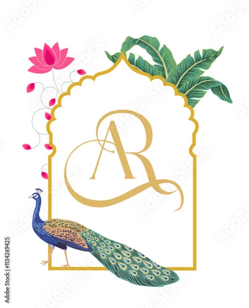 Fototapeta wedding monogram