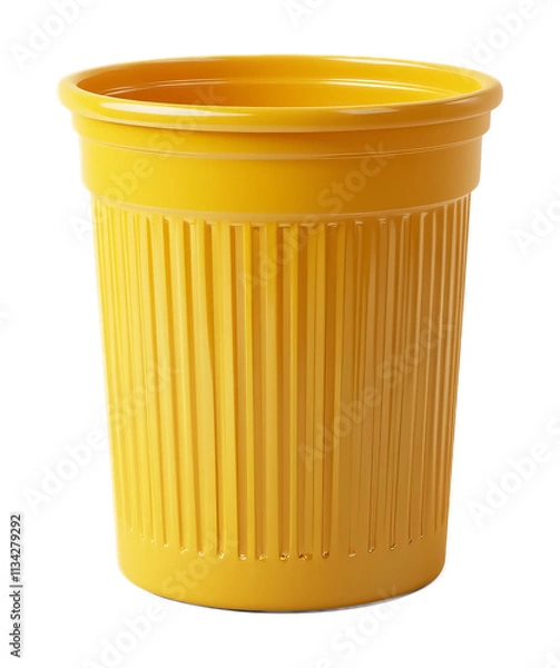 Fototapeta Practical Bin Isolated on White Background for Household Organization
