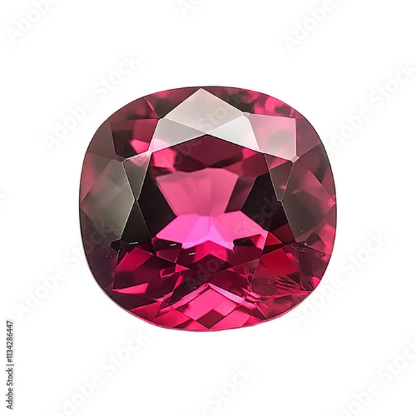 Fototapeta ruby on a white background