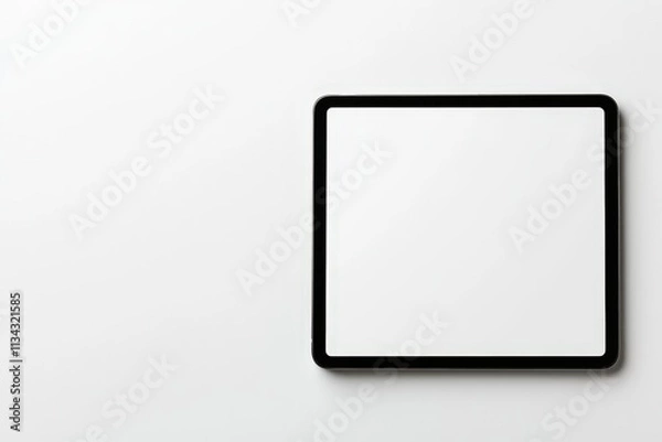 Obraz Solid-color tablet mock up isolated on a clean backdrop perfect for design presentations