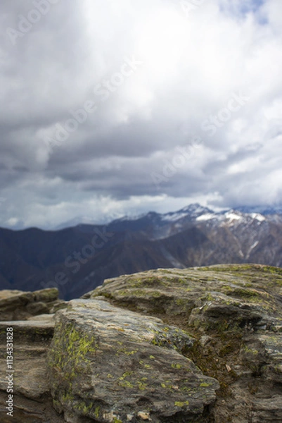 Fototapeta landscape with sky and clouds
