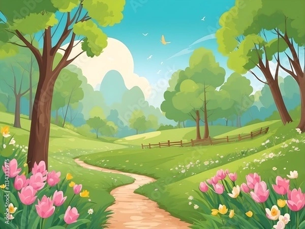 Obraz beautiful spring background