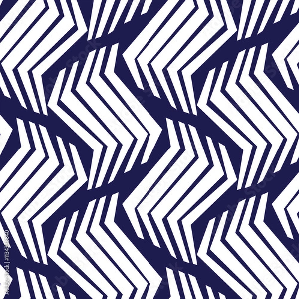 Fototapeta Abstract seamless pattern. with Stripes, lines. Geometric vector background. Texture. Graphic modern pattern.