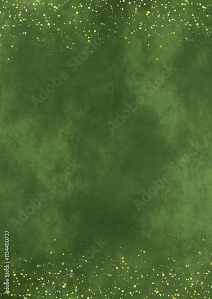 Fototapeta 上下キラキラ×和風背景2(深緑)