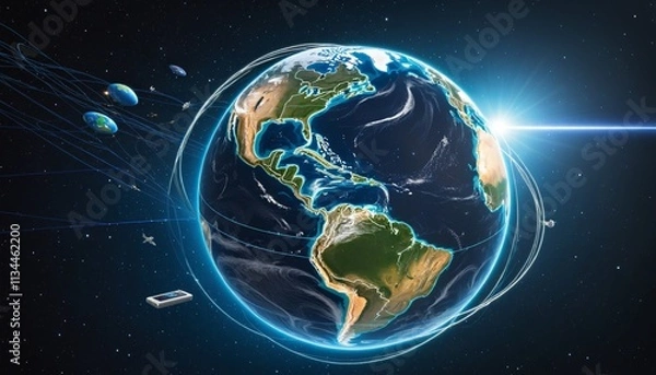 Fototapeta Exploring Innovative Technologies and Connectivity