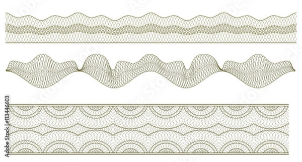 Obraz vector element for currency, certificate or diplomas