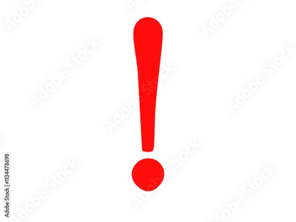 Fototapeta red exclamation mark