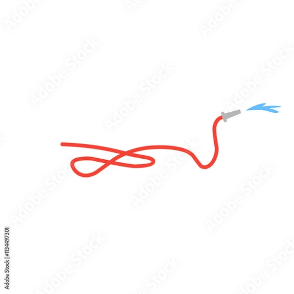 Fototapeta fire hose vector