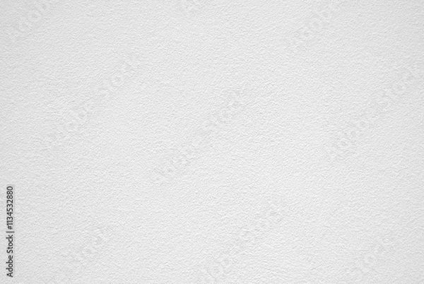 Fototapeta White plastered wall texture, white rough dry wall texture as background