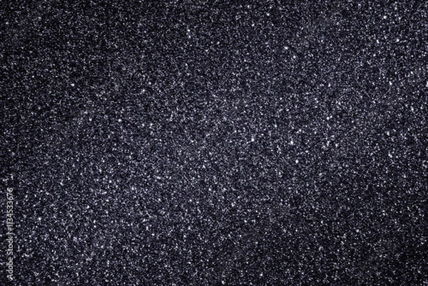 Fototapeta Dark gray glitter paper texture as background	